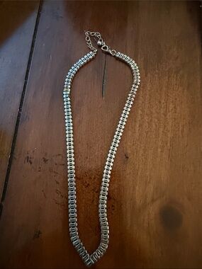 Box Chain Necklace in Silver Tone